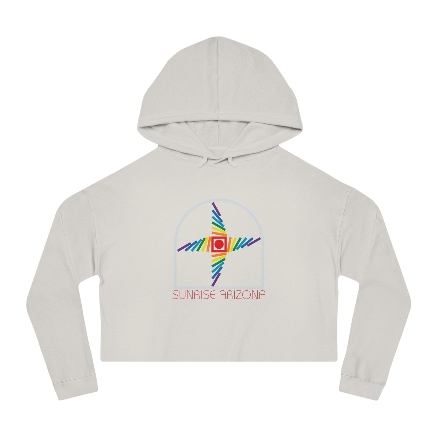 Arizona Sunrise  Women’s Cropped Hooded Sweatshirt