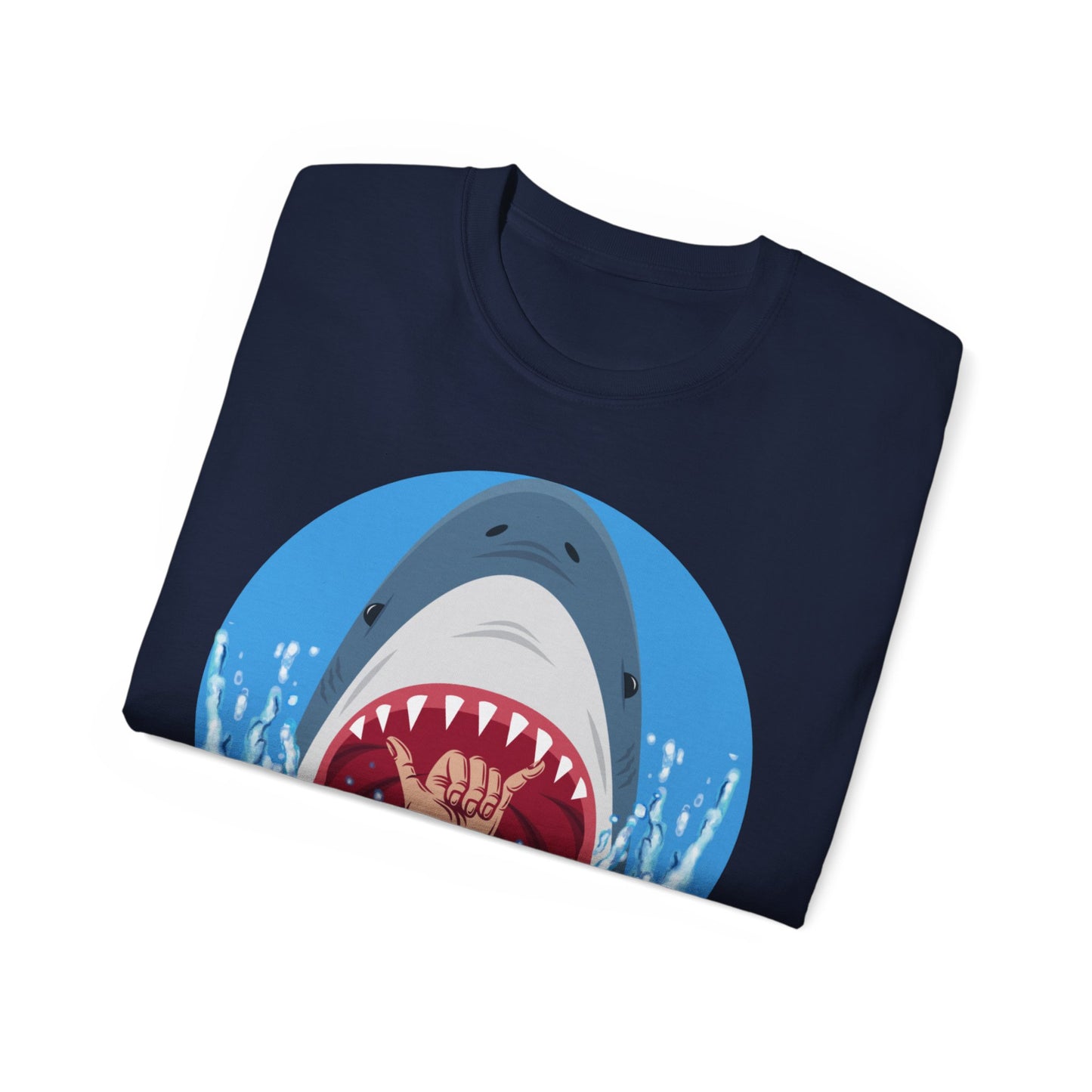 Camiseta unisex de algodón ultrafino Surfin' Shark de la UE 