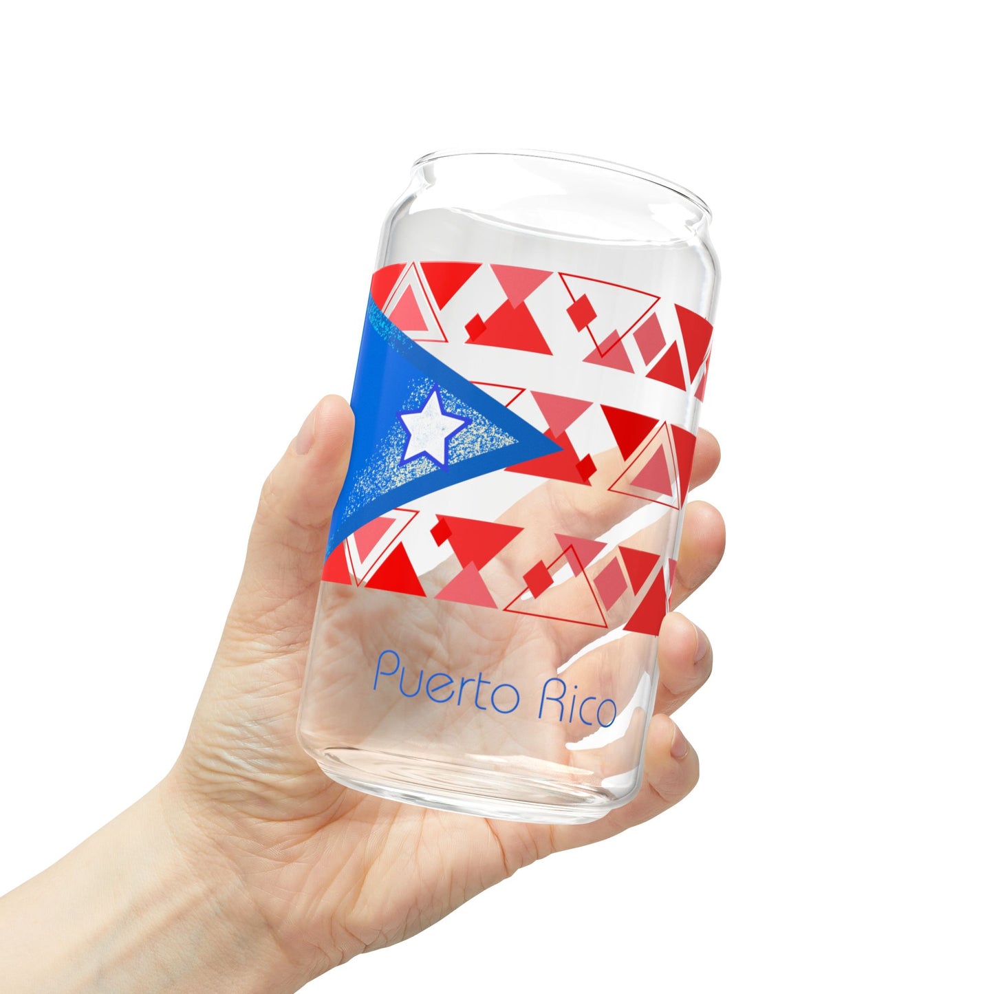 Modern Puerto Rico Sipper Glass, 16oz