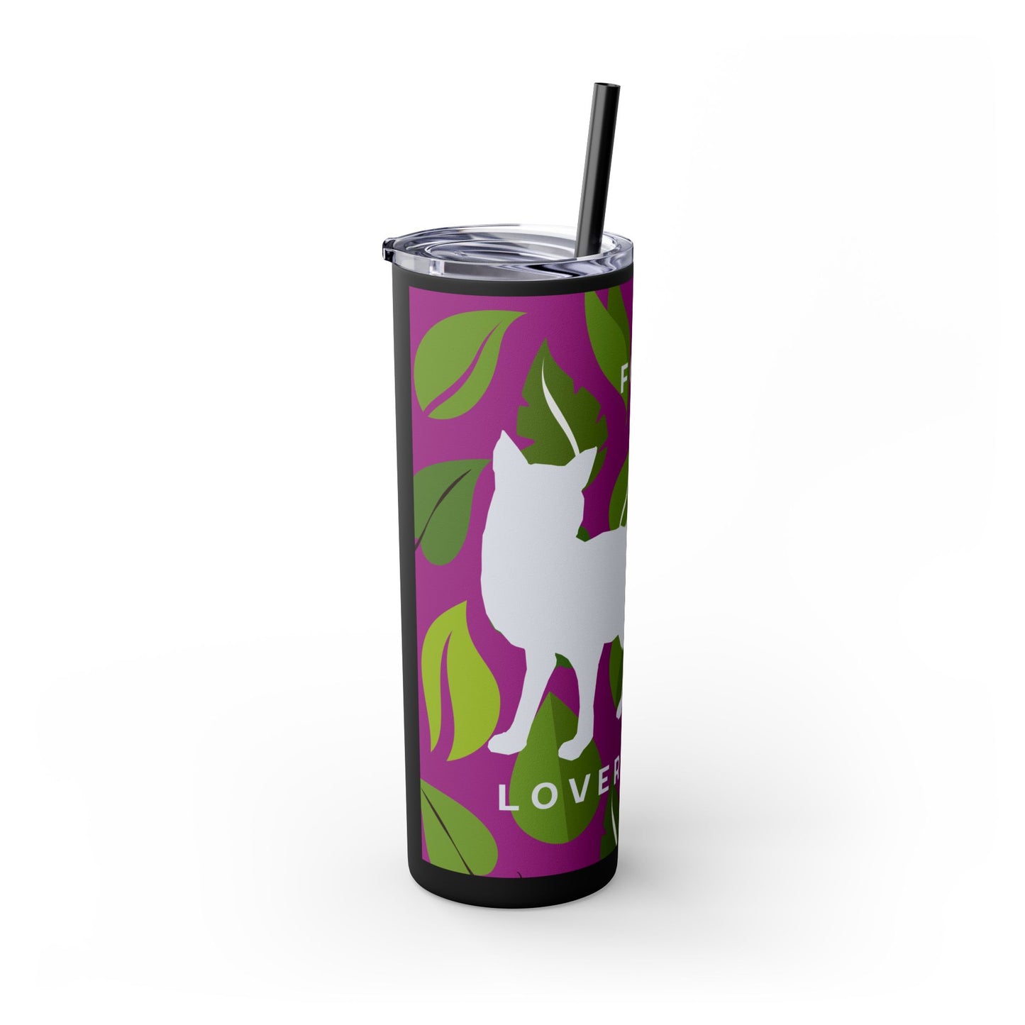 Fox Lovers Club Tumbler with Straw, 20oz