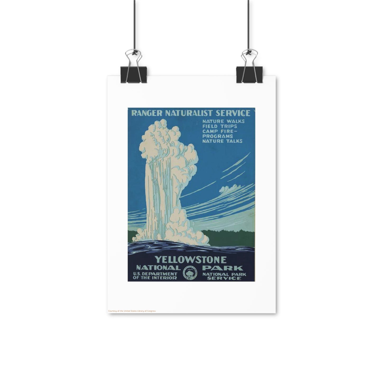 Yellow Stone National Park Vertical Poster EU