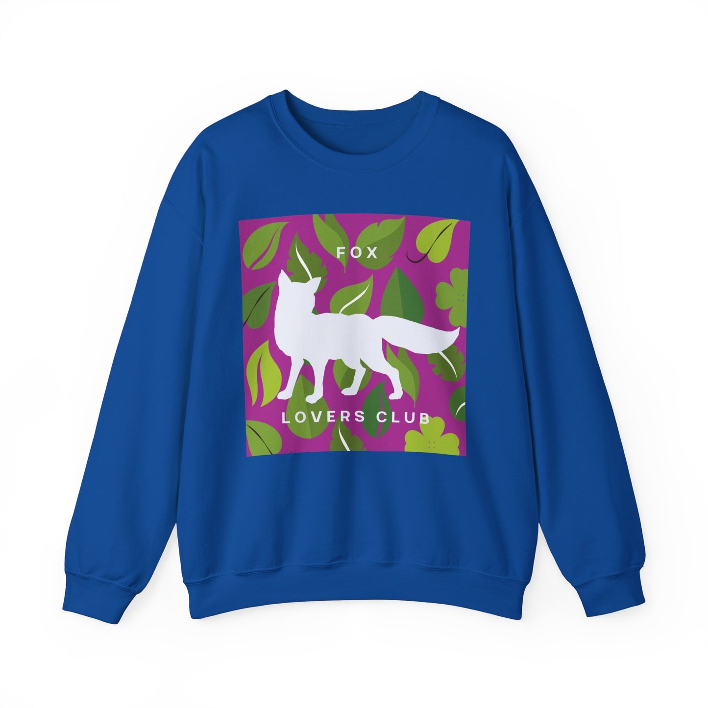 Sudadera unisex de cuello redondo y mezcla pesada Fox Lovers Club 