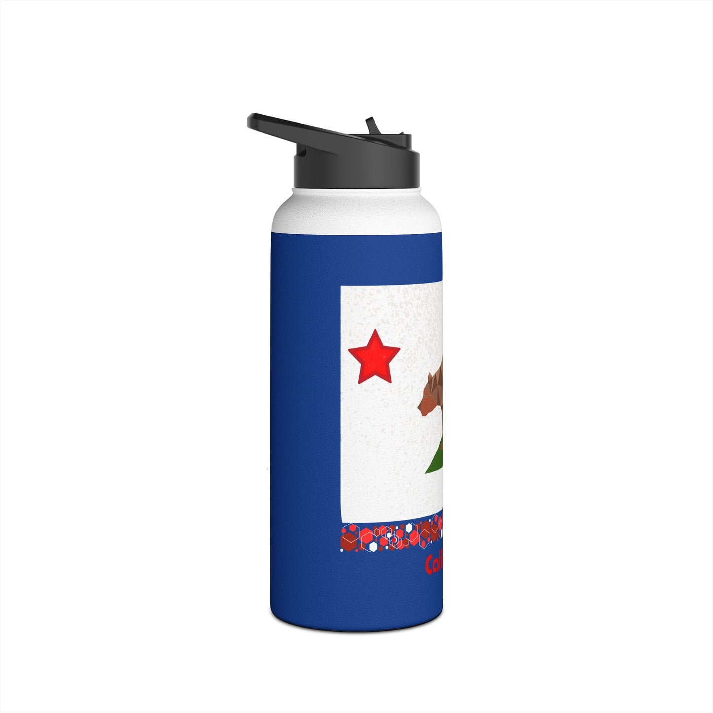 Modern California Stainless Steel Water Bottle, Standard Lid