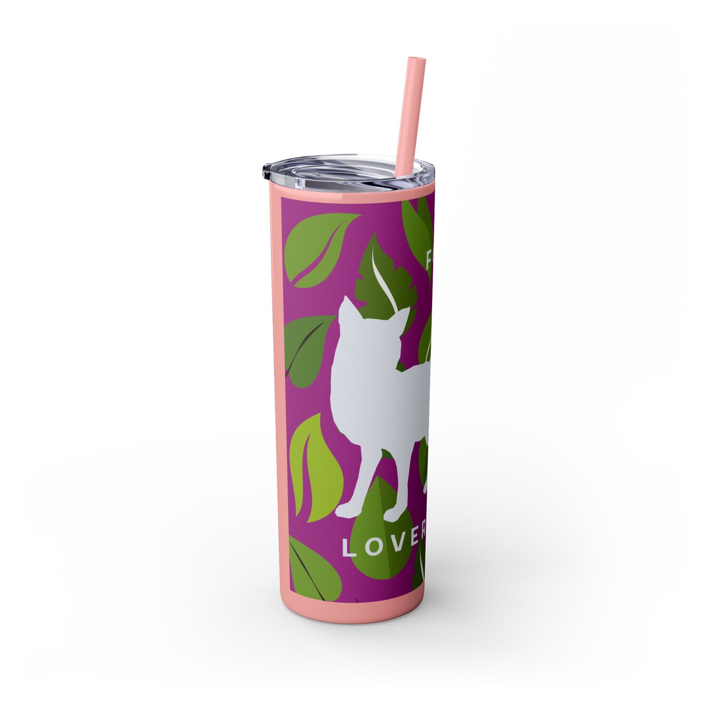 Fox Lovers Club Tumbler with Straw, 20oz