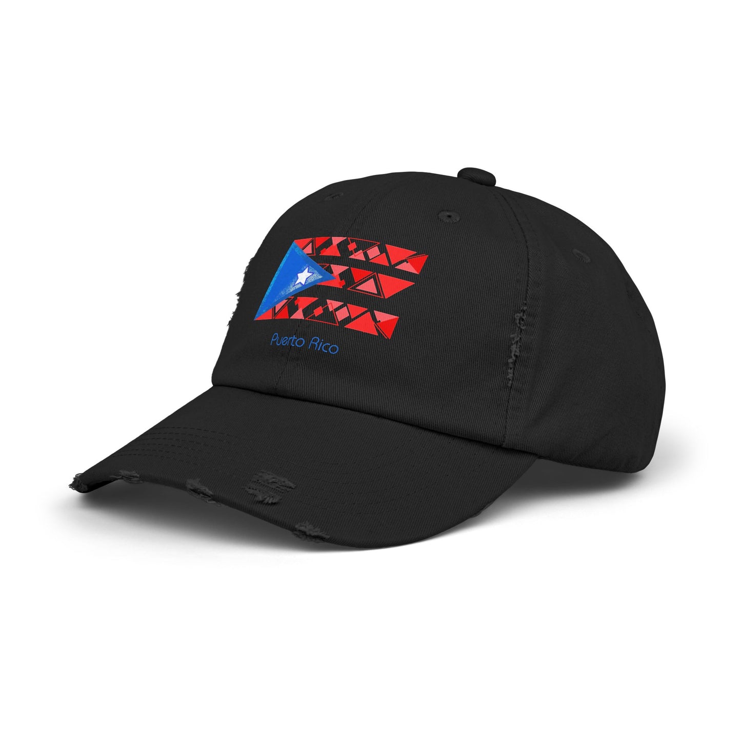 Modern Puerto Rico Unisex Distressed Cap