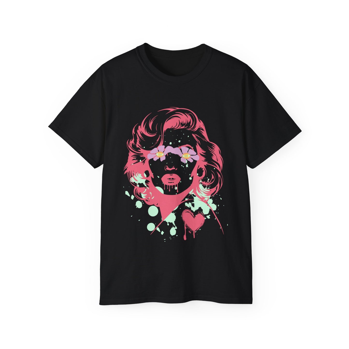 Camiseta unisex de algodón ultra fino con estampado de grafiti de Norma