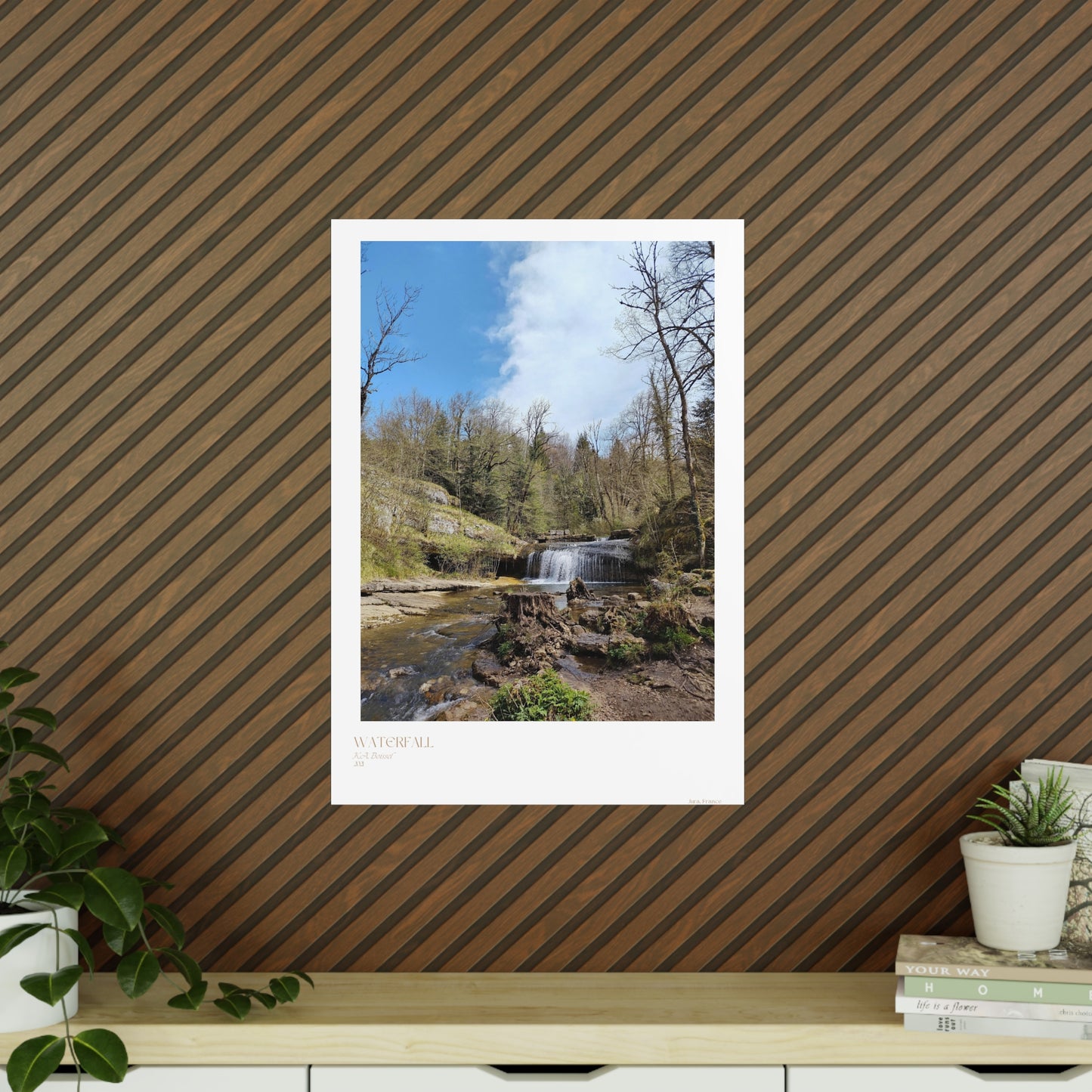 Waterfall Photograph Vertical Posters EU