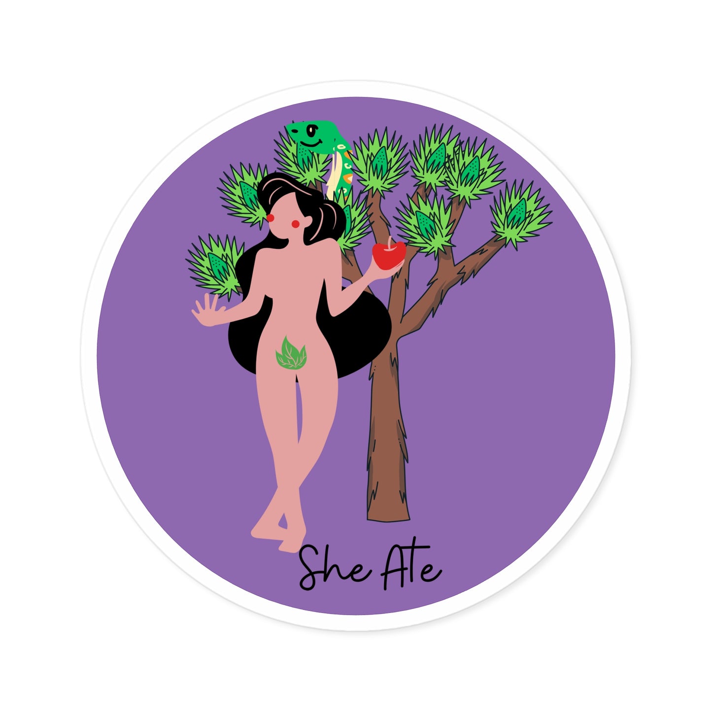 Eve She Ate Indoor/Outdoor Stickers