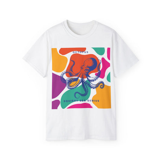 Squishy Sea Genius Octopus Unisex Ultra Cotton Tee