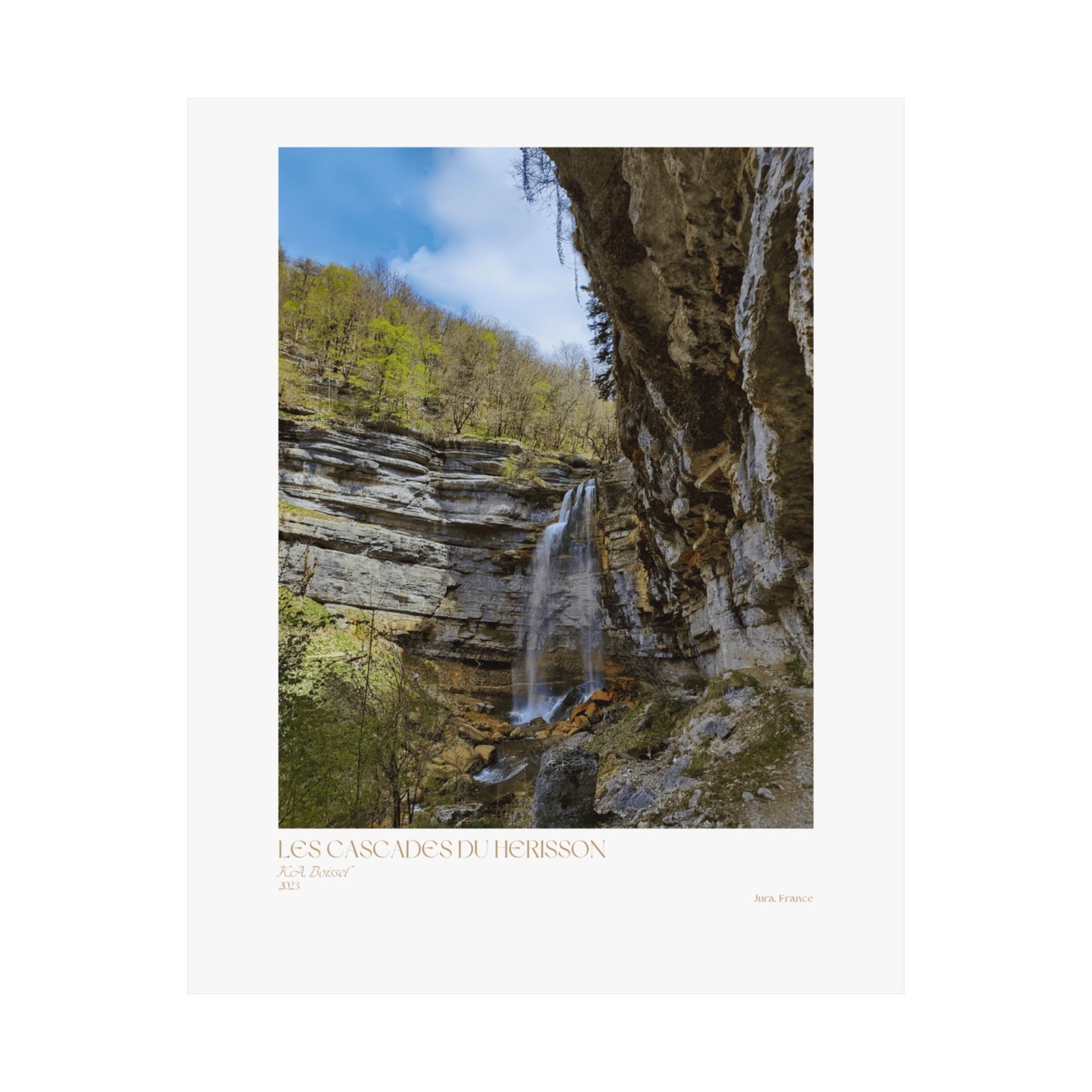 Carteles verticales Les Cascades Du Herisson