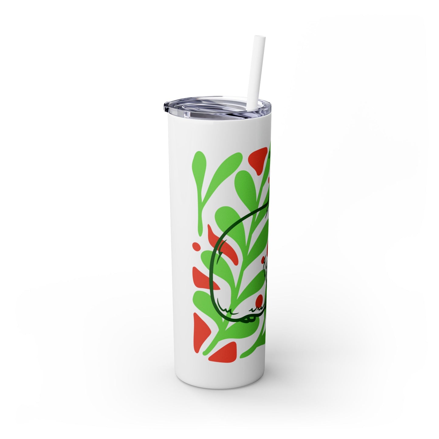 Capybara Skinny Tumbler with Straw, 20oz