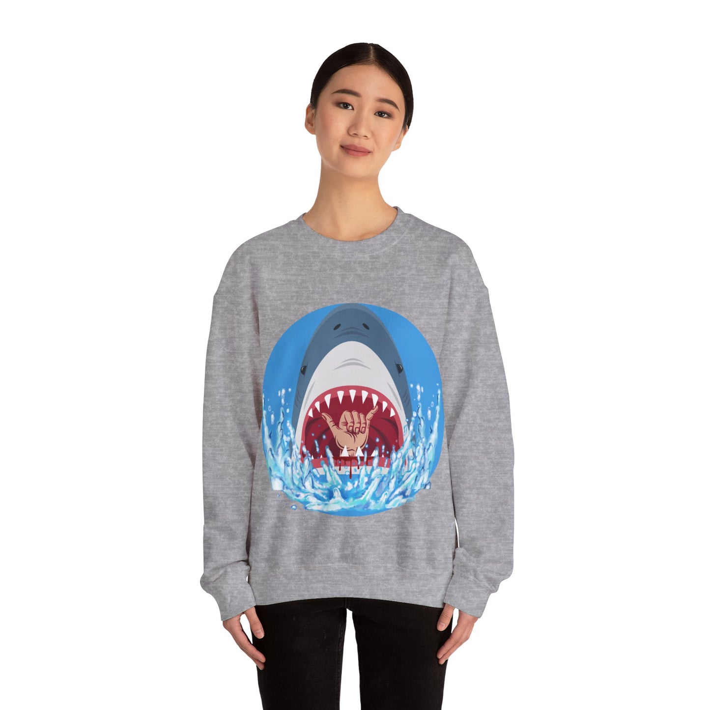 Surfin' Shark Unisex Heavy Blend™ Crewneck Sweatshirt EU