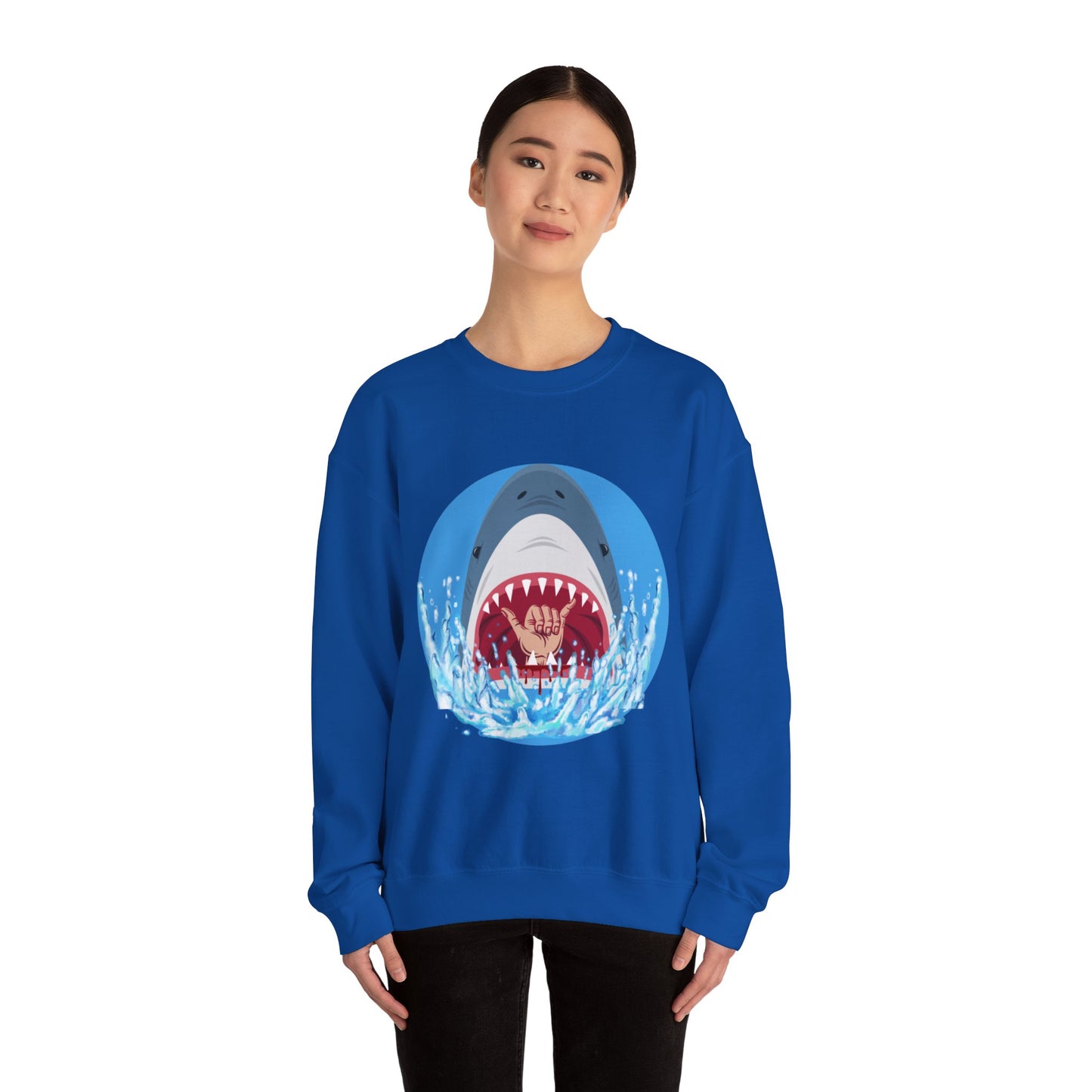 Surfin' Shark Unisex Heavy Blend™ Crewneck Sweatshirt