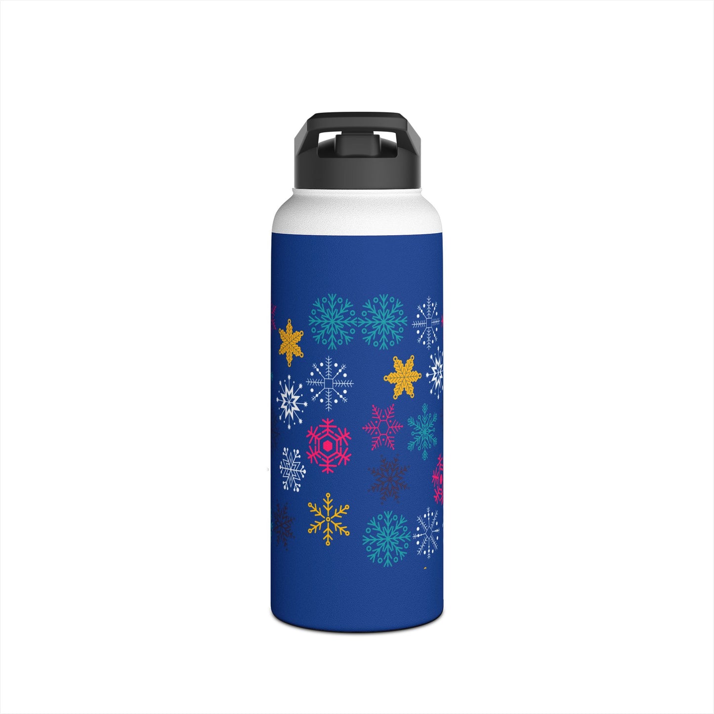 Let it Snow Stainless Steel Water Bottle, Standard Lid