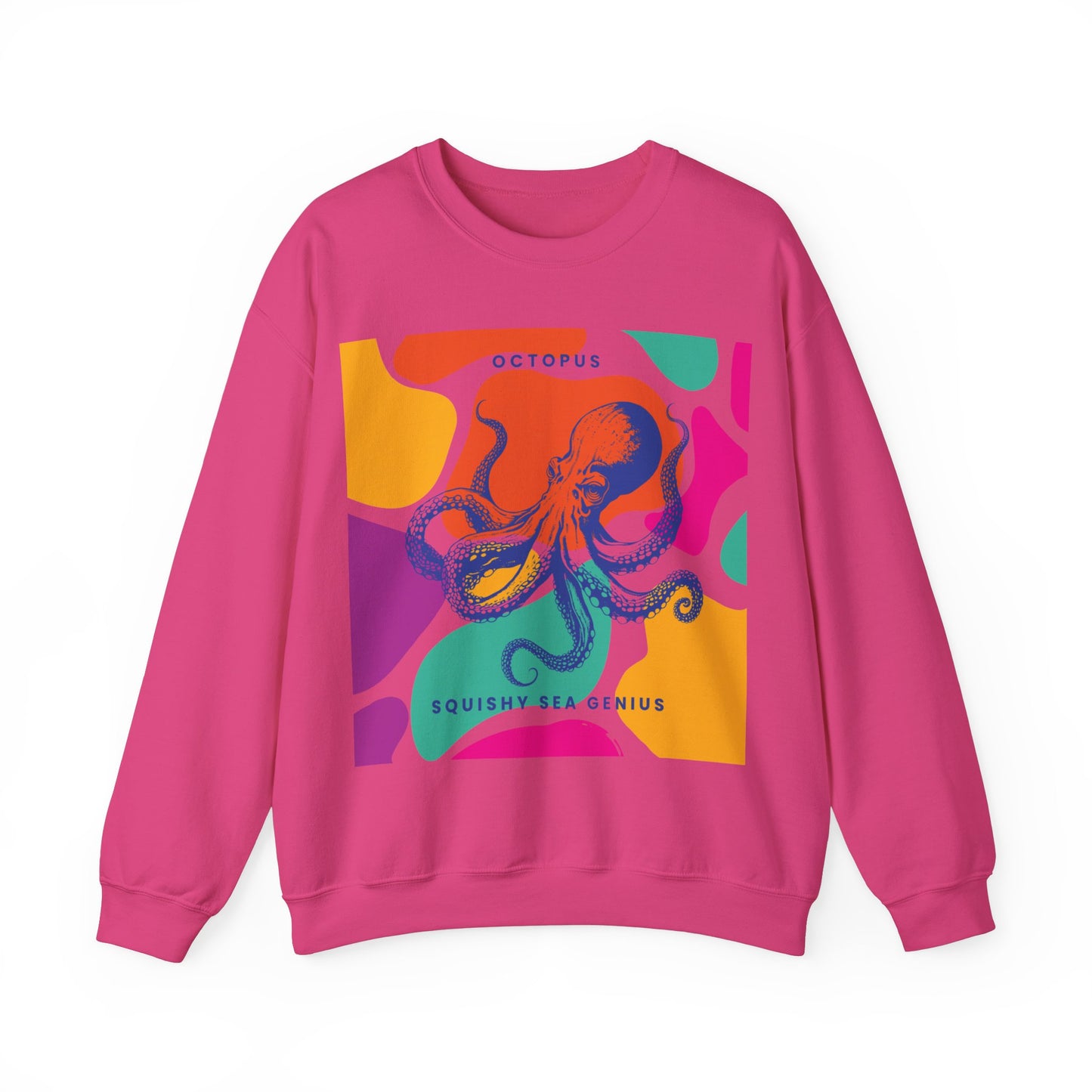 Squishy Sea Genius Octopus Unisex Heavy Blend™ Crewneck Sweatshirt Eu