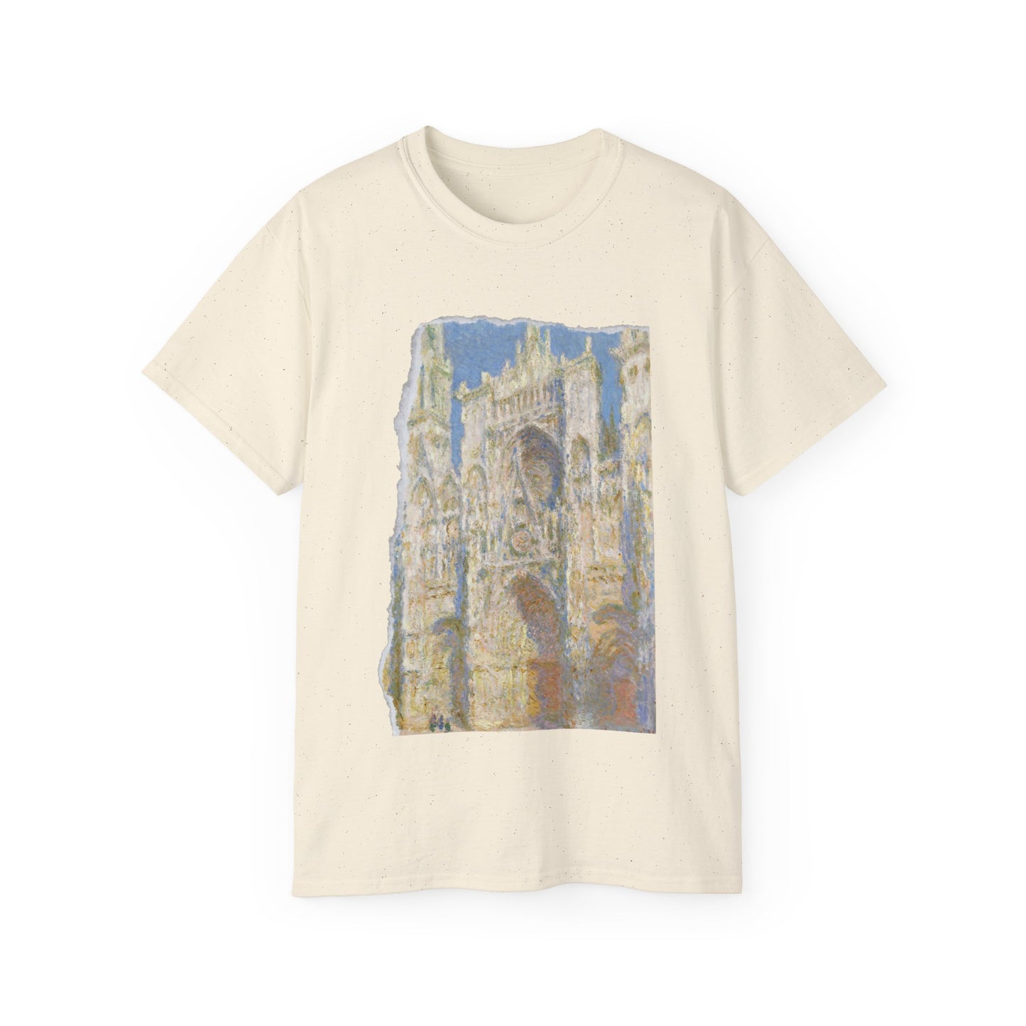 Camiseta de algodón ultradelgada de Claude Monet, catedral de Rouen, el portal al sol, 1894