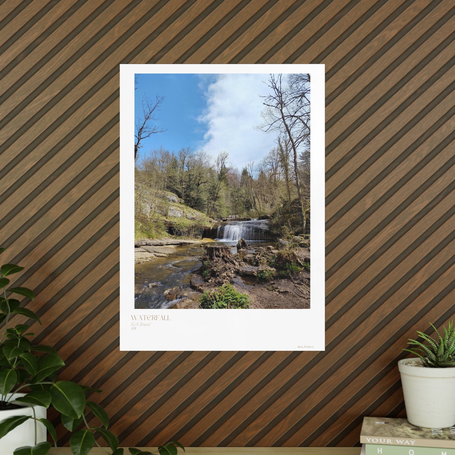 Waterfall Photograph Vertical Posters EU