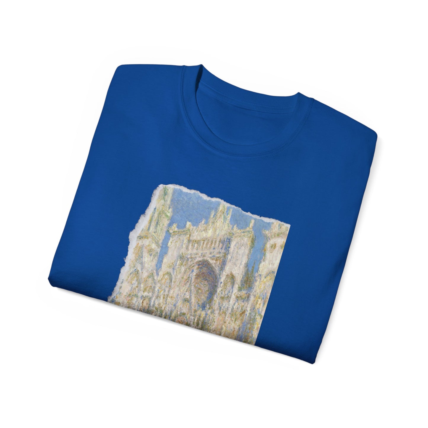 Camiseta de algodón ultradelgada de la UE de Claude Monet, la catedral de Rouen y el portal al sol, 1894