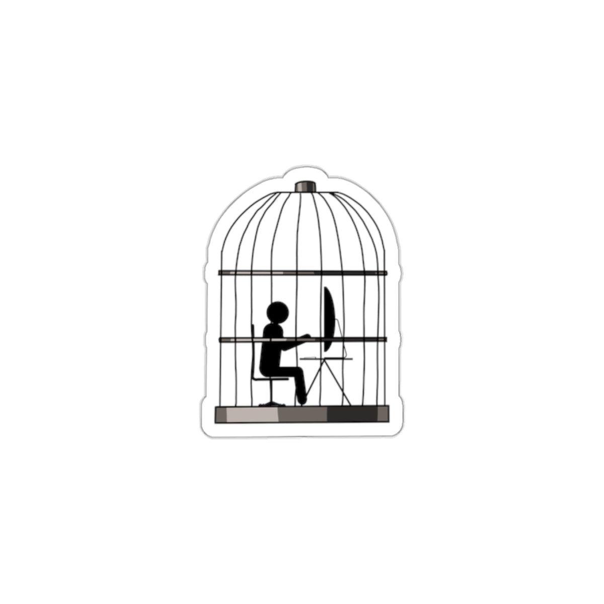 Iron Cage Kiss-Cut Stickers