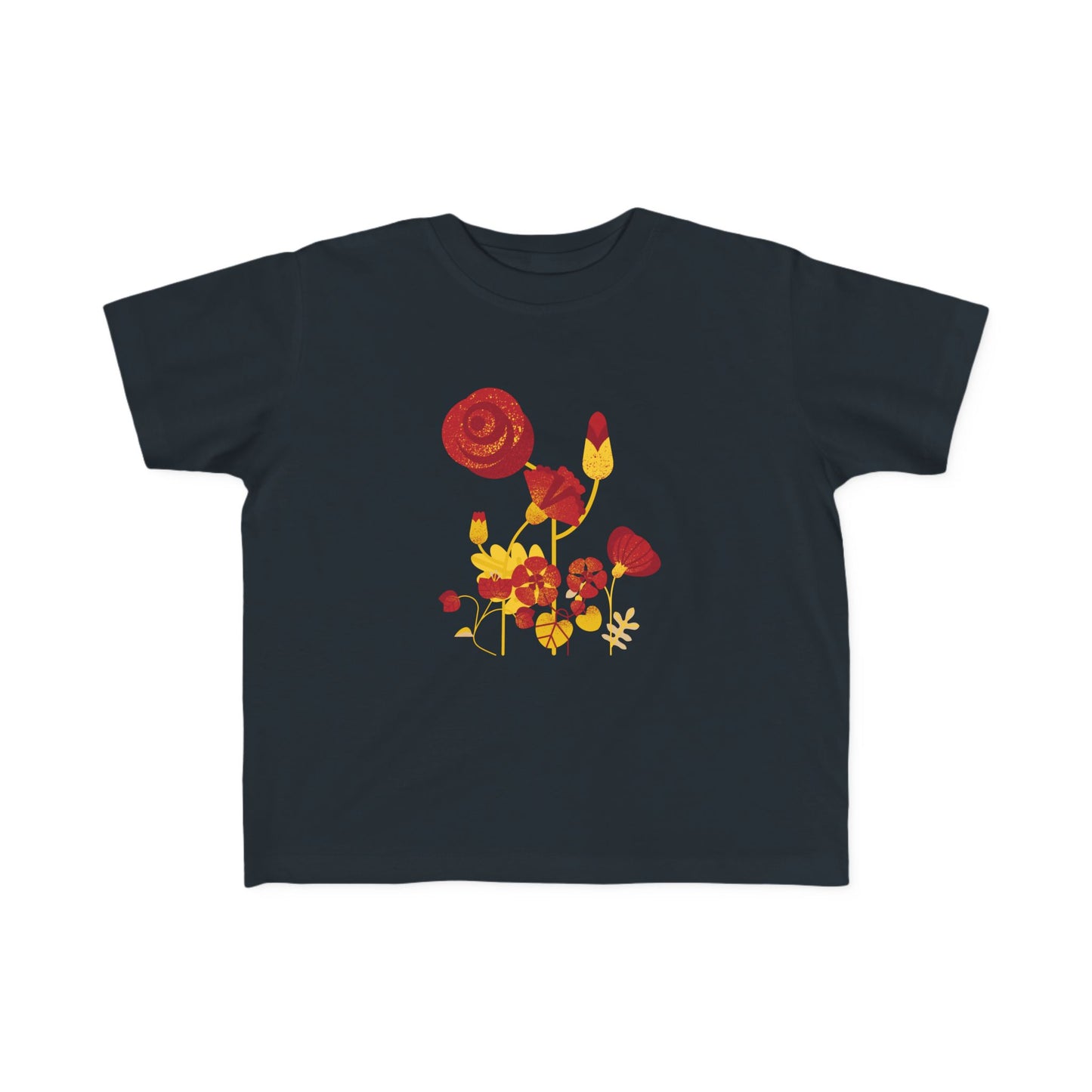 Retro Flowers Toddler T-shirt EU