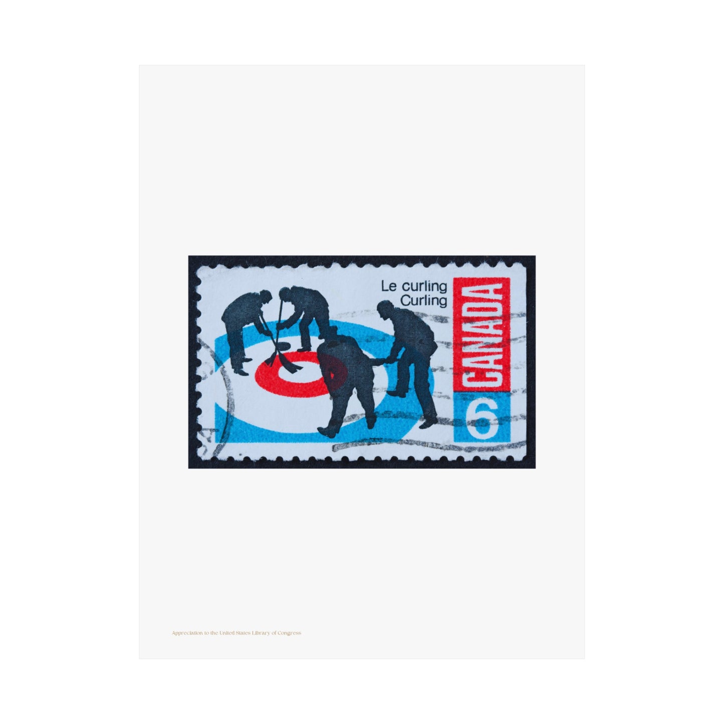 Canada Stamp Illustration Vertical Poster