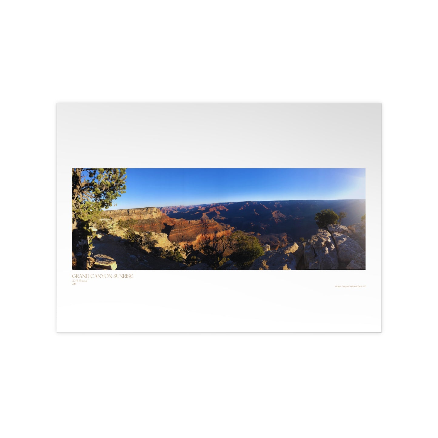 Grand Canyon Sunrise Matte Photograph Horizontal Posters EU