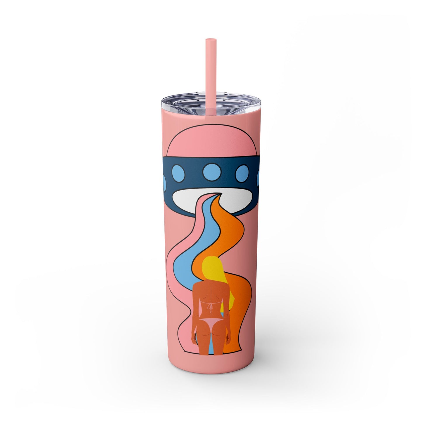 Bikini Abduction Tumbler with Straw, 20oz