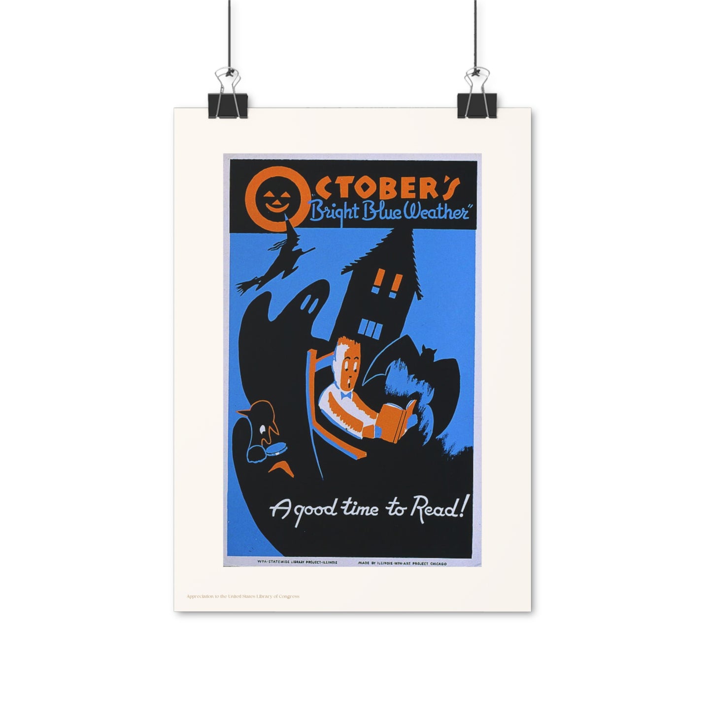 October Illustration Vertical Poster EU