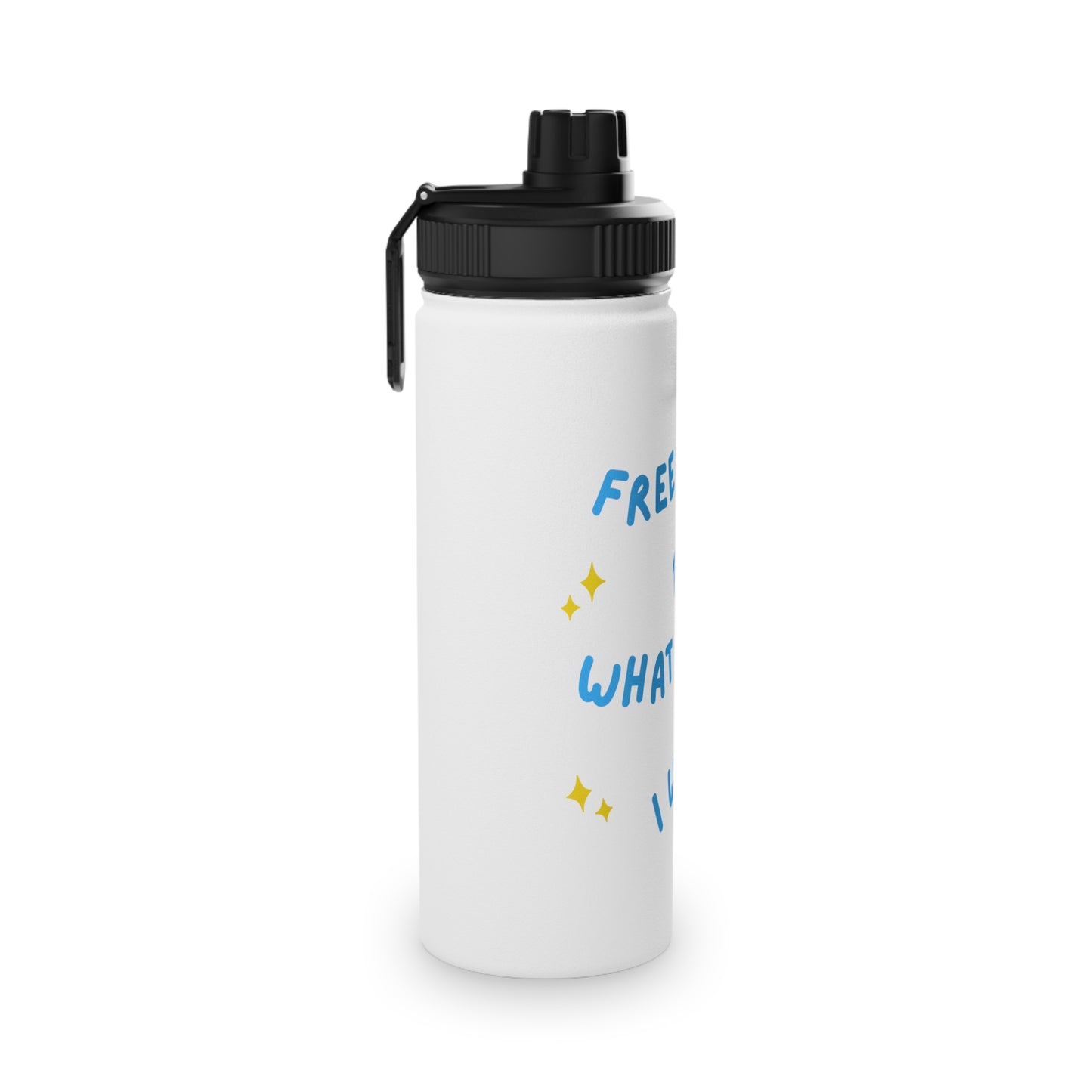 Free to Do What I Want Steel Water Bottle, Standard Lid EU