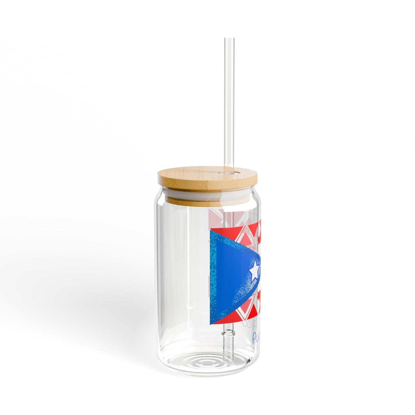 Modern Puerto Rico Sipper Glass, 16oz