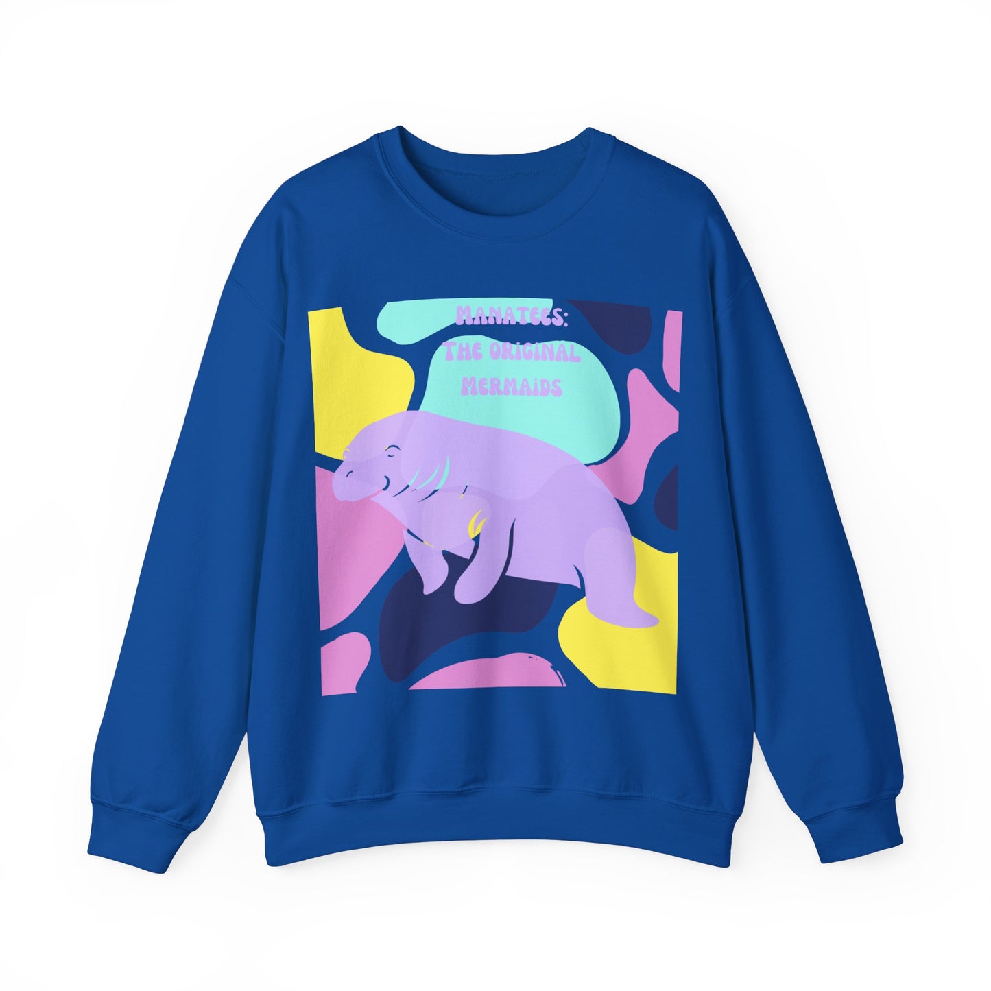 The Original Mermaid Manatee Unisex Heavy Blend™ Crewneck Sweatshirt EU