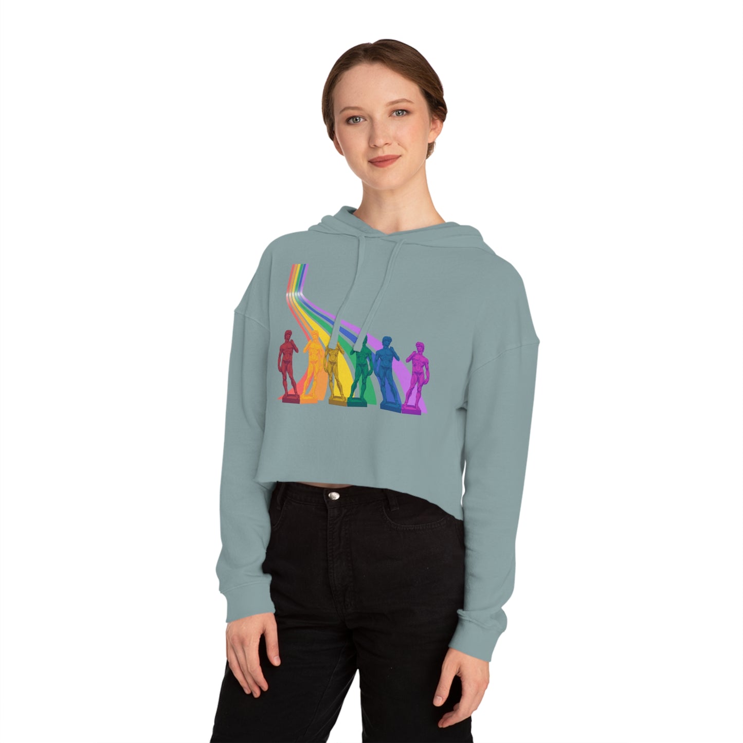 Davey Pride Women’s Cropped Hooded Sweatshirt