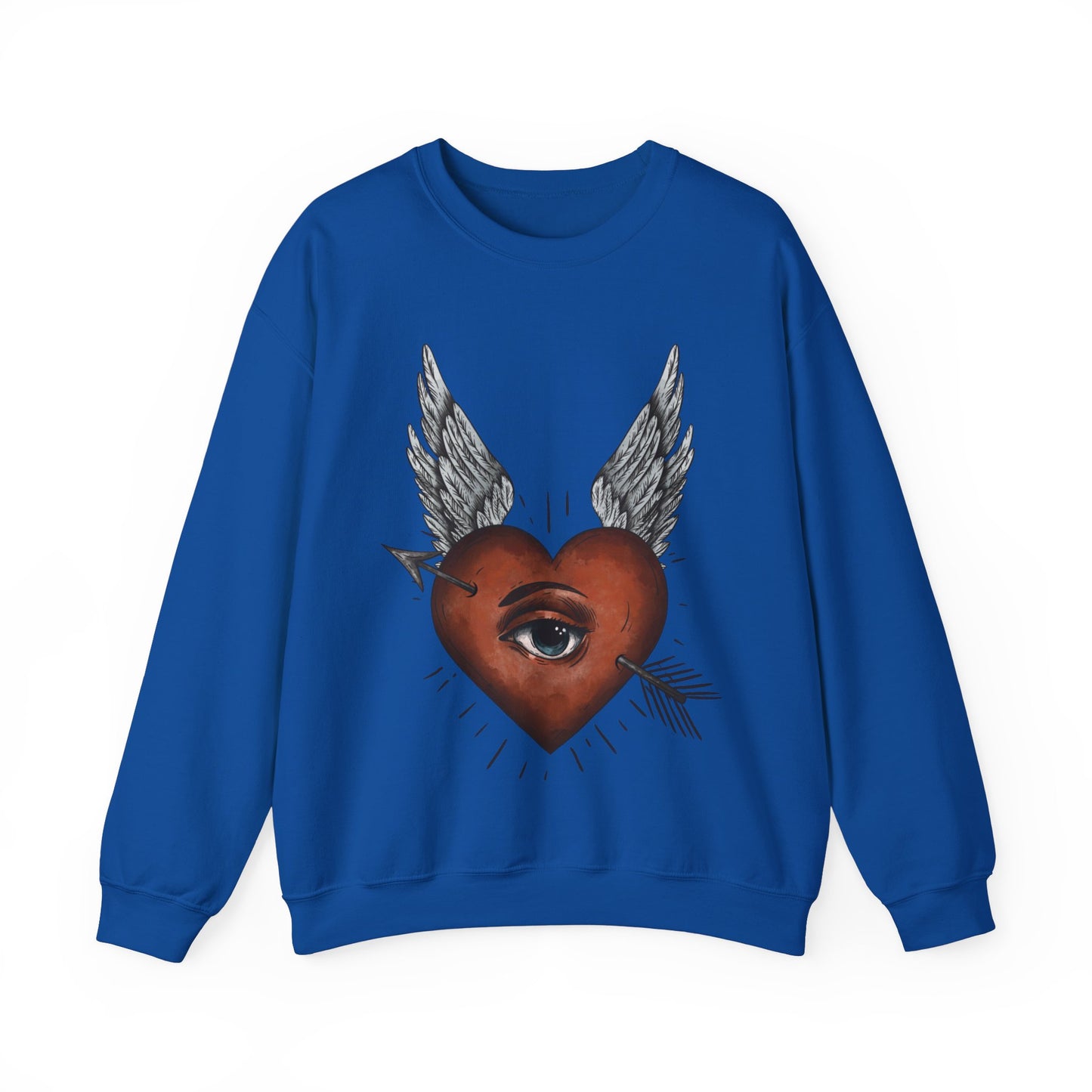 Sudadera unisex de cuello redondo de mezcla pesada Eye of the Beholder™ UE