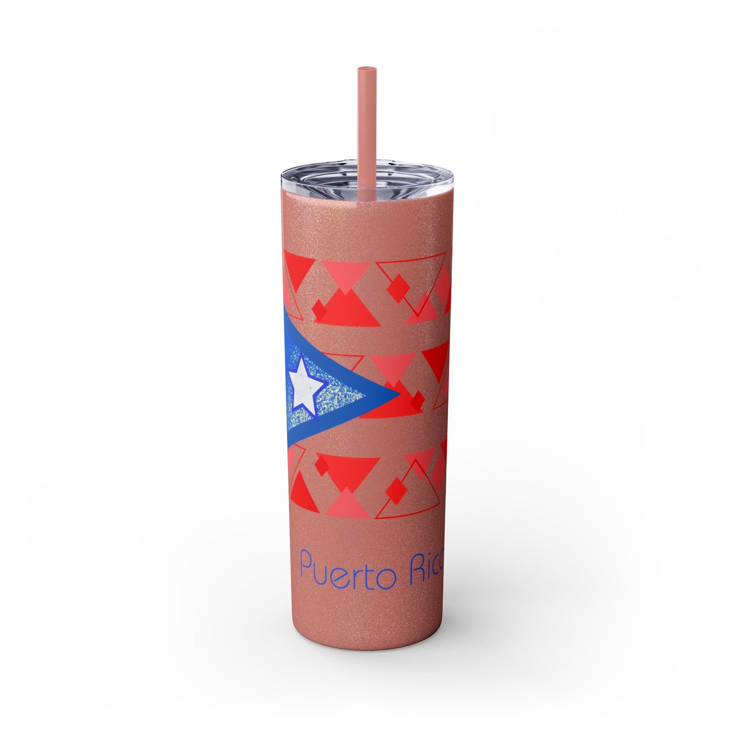 Modern Puerto Rico Tumbler with Straw, 20oz