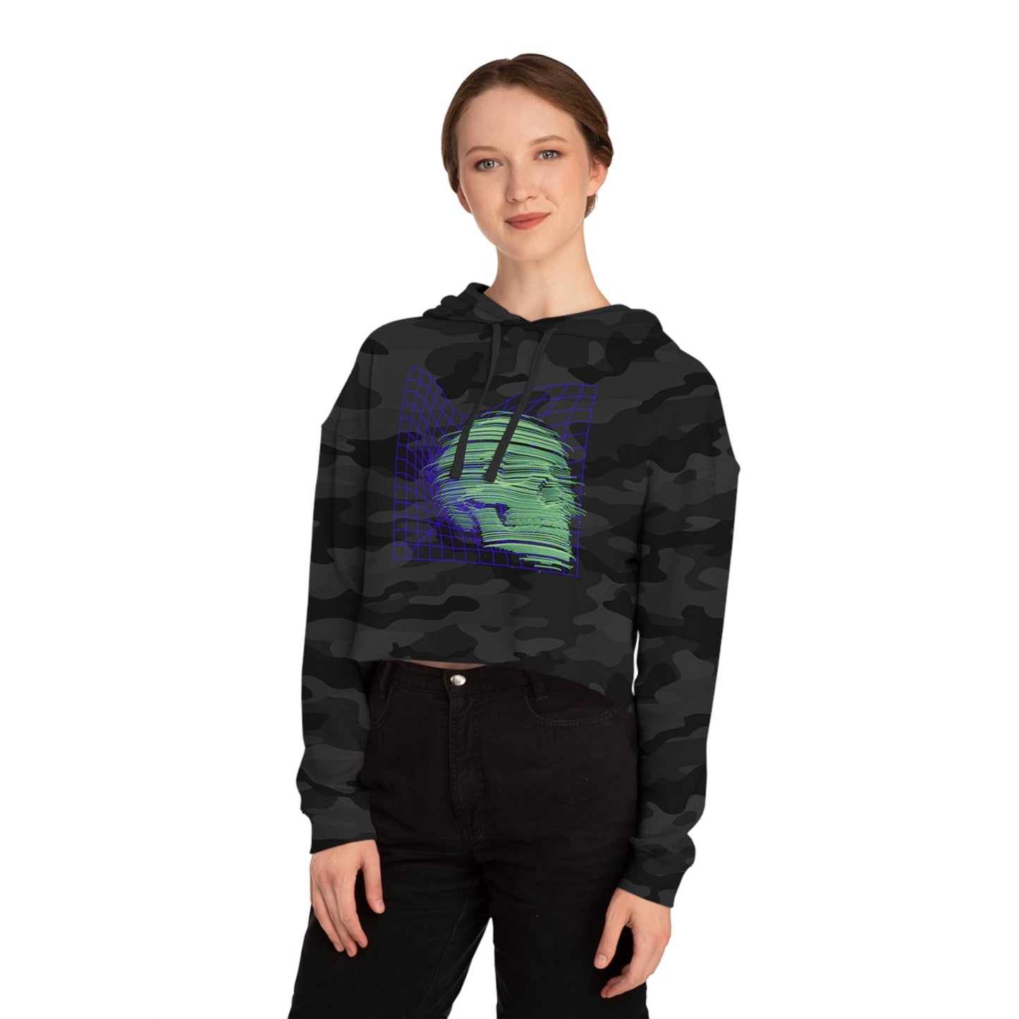 Time and Space Women’s Cropped Hooded Sweatshirt