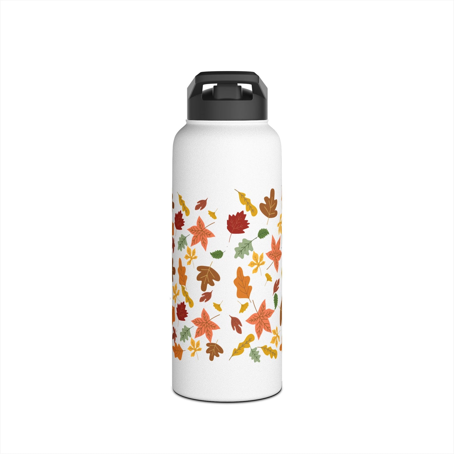 Autumn Leaves Stainless Steel Water Bottle, Standard Lid