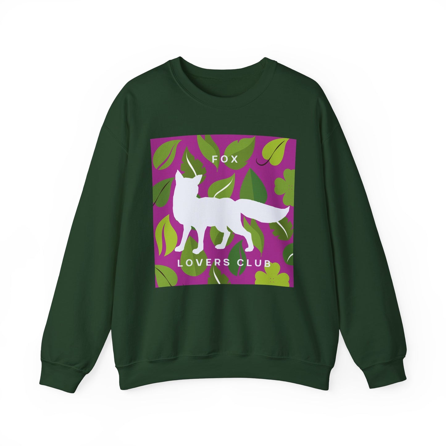 Sudadera unisex de cuello redondo y mezcla pesada Fox Lovers Club 