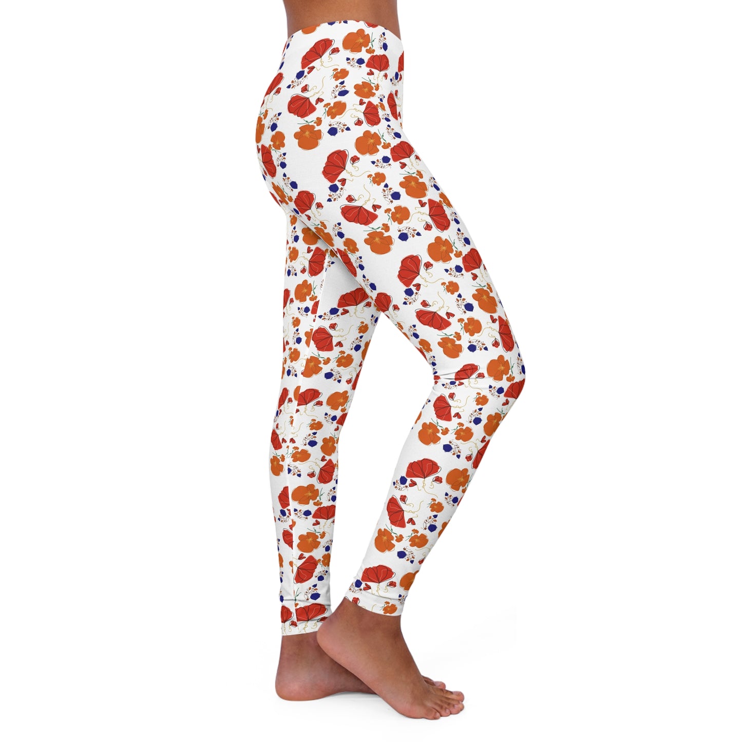 Retro Poppies Leggings