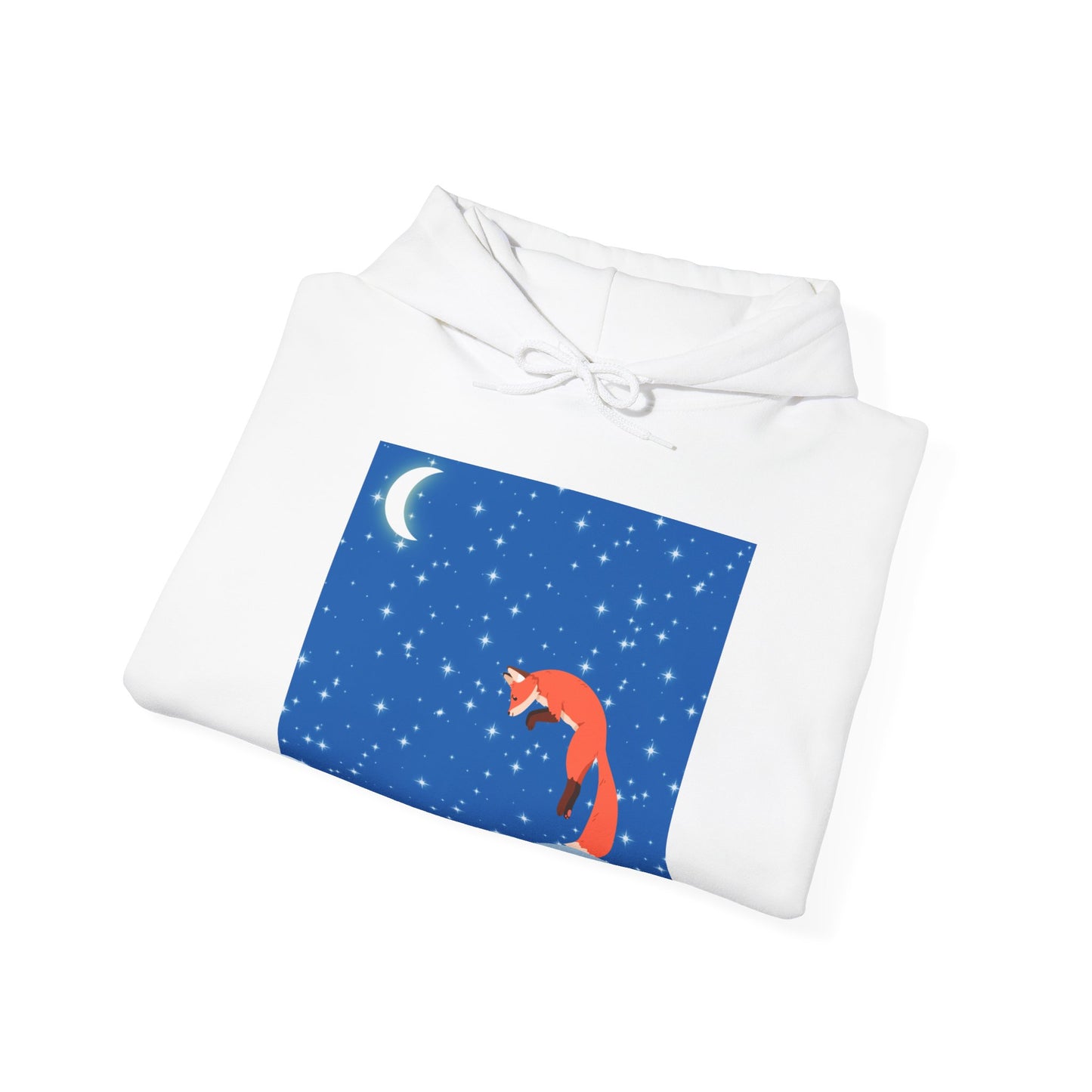 Snow Jumping Fox Unisex Heavy Blend™ Hooded Sweatshirt EU