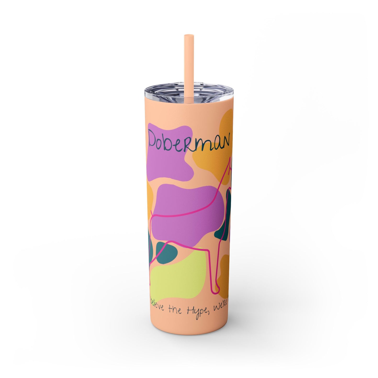 Doberman Tumbler with Straw, 20oz