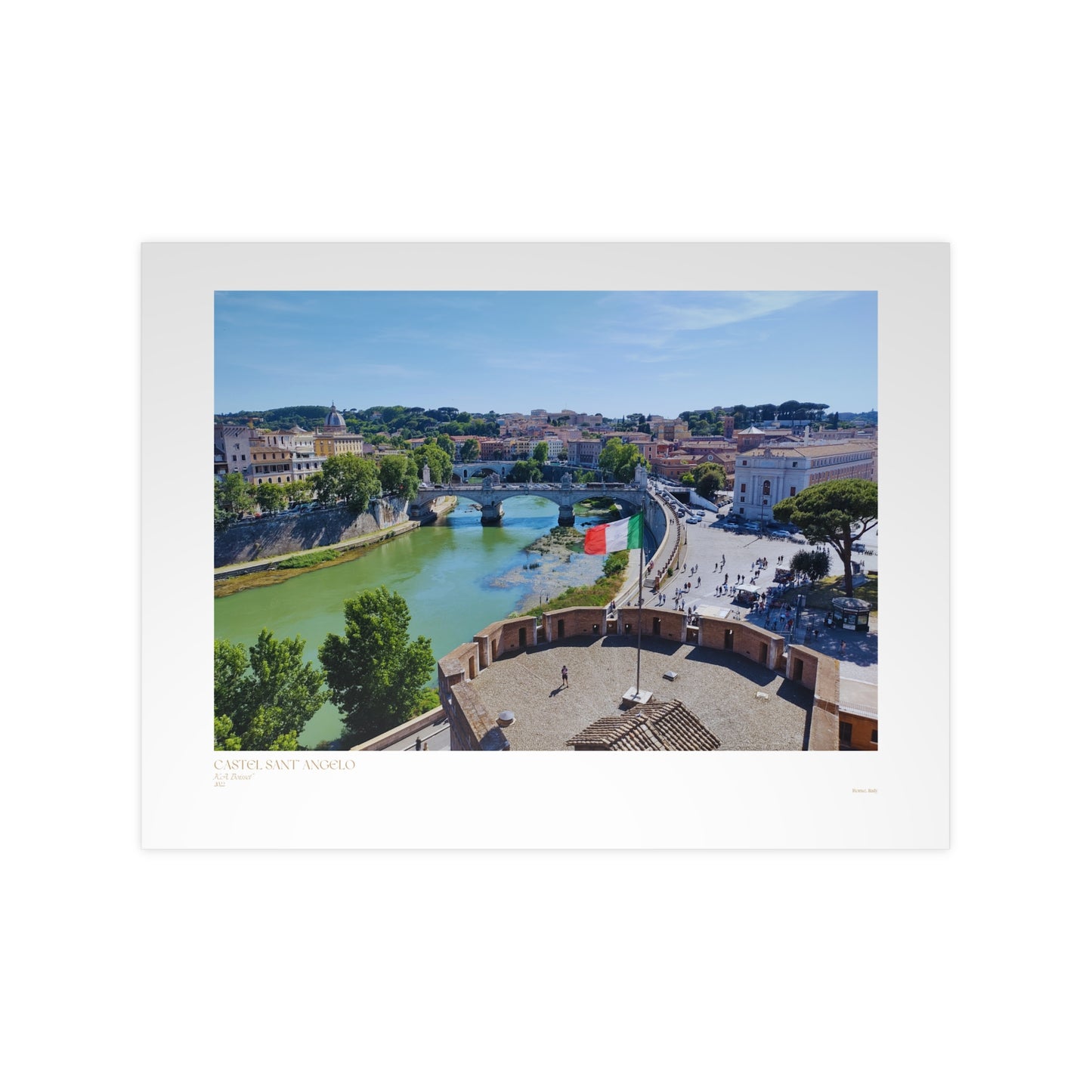 Castel Sant' Angelo Photograph Horizontal Posters EU