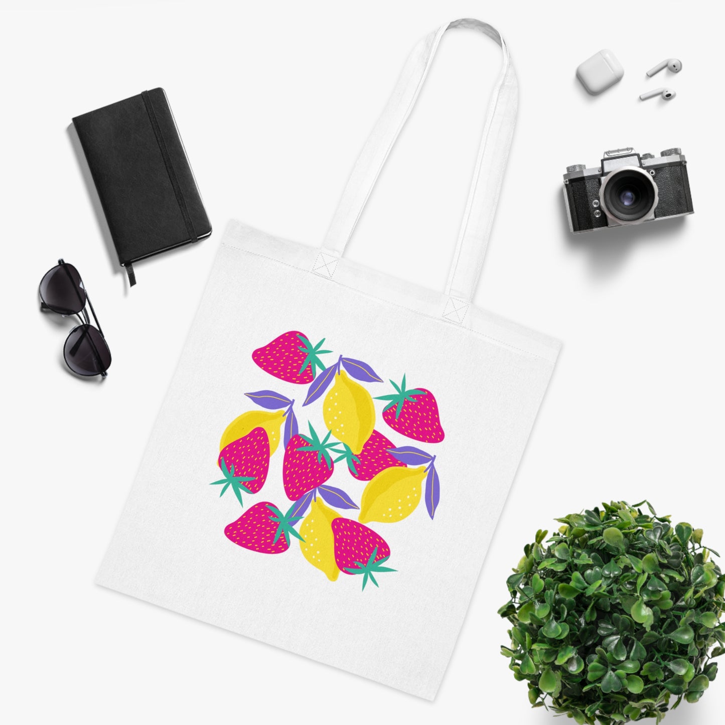 Lemons & Strawberries Tote Bag EU