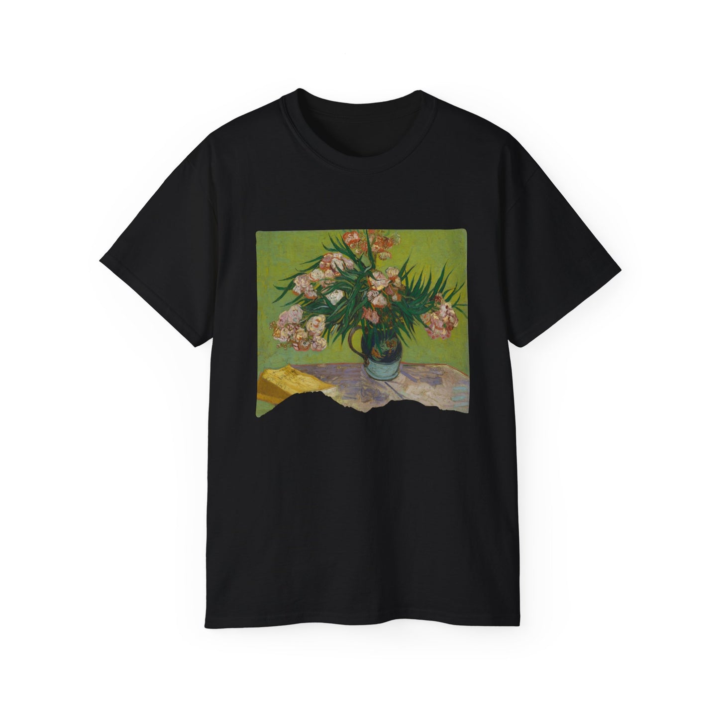 Ripped Vincent Van Gogh, Oleanders 1888 Ultra Cotton Tee