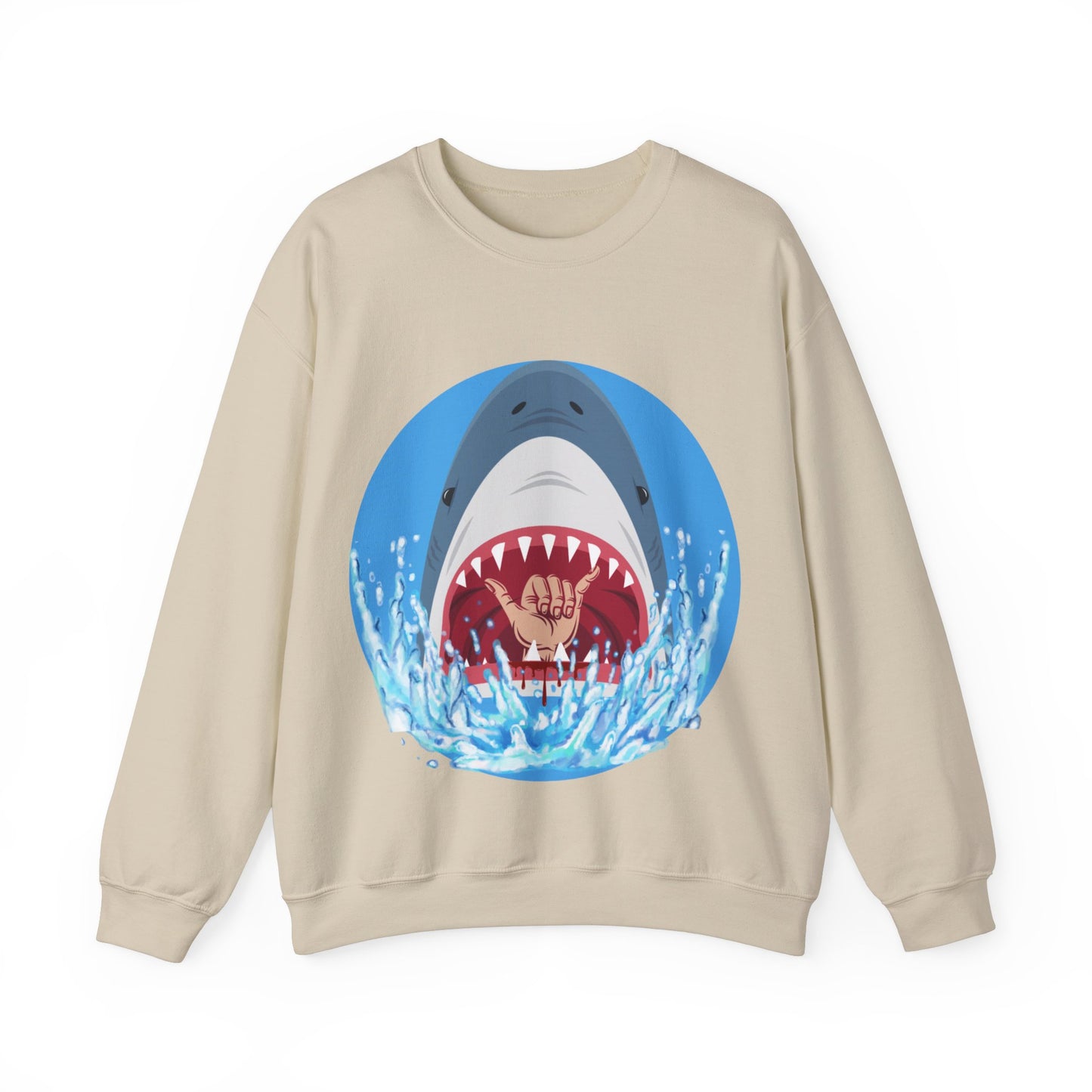 Surfin' Shark Unisex Heavy Blend™ Crewneck Sweatshirt EU