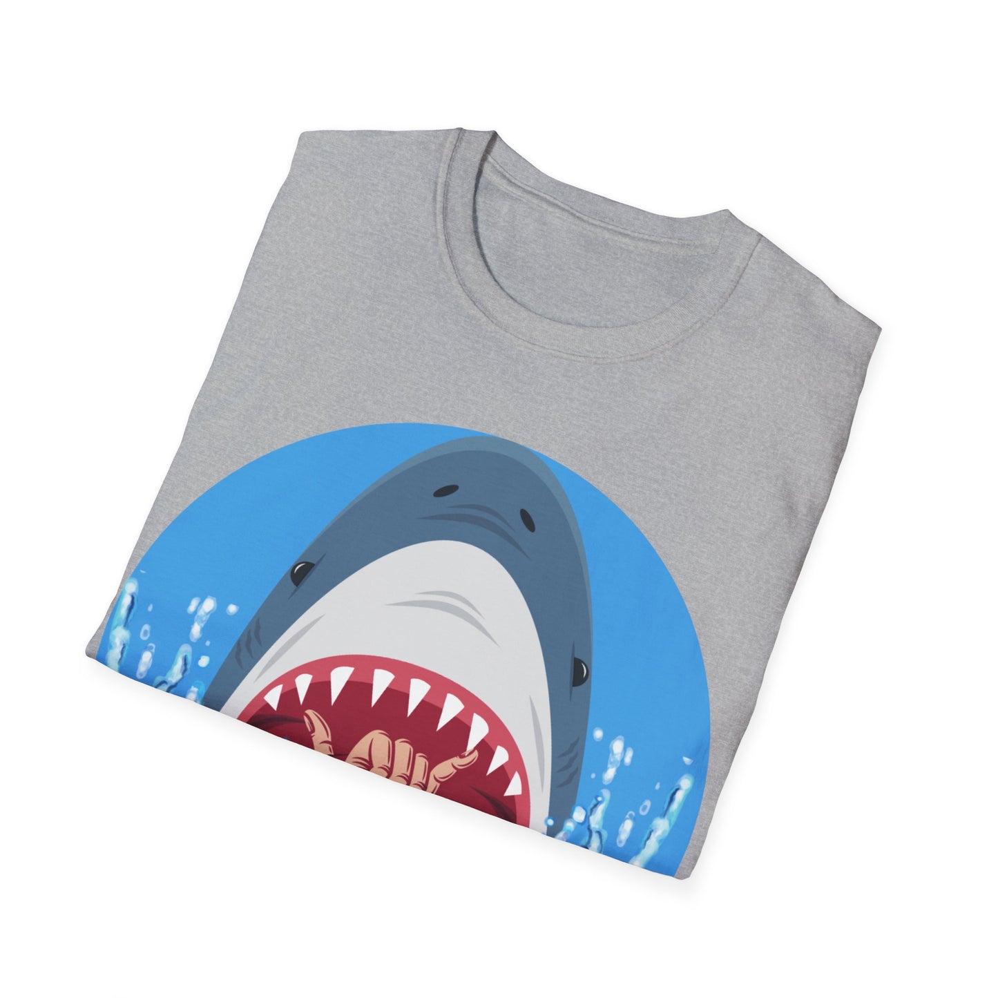 Camiseta unisex de estilo suave Surfin' Shark de la UE 