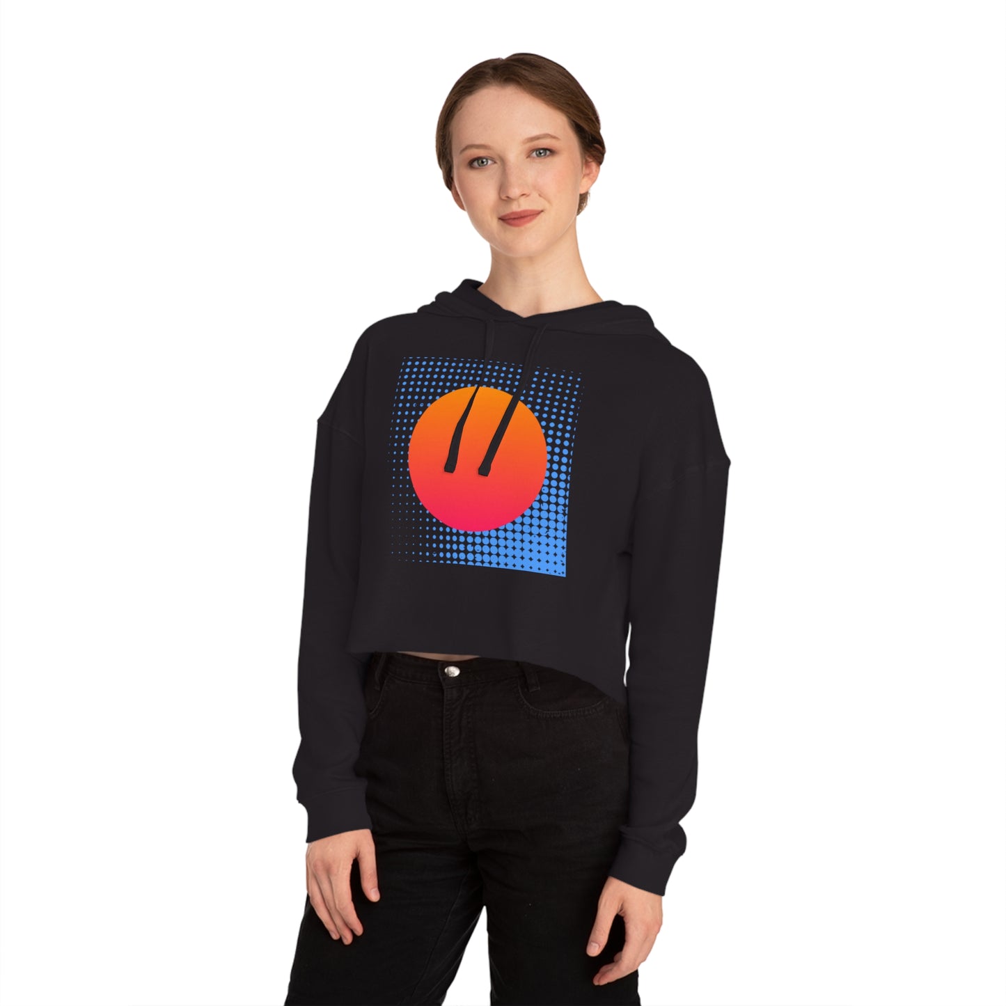 Sudadera corta con capucha para mujer Sun Pop