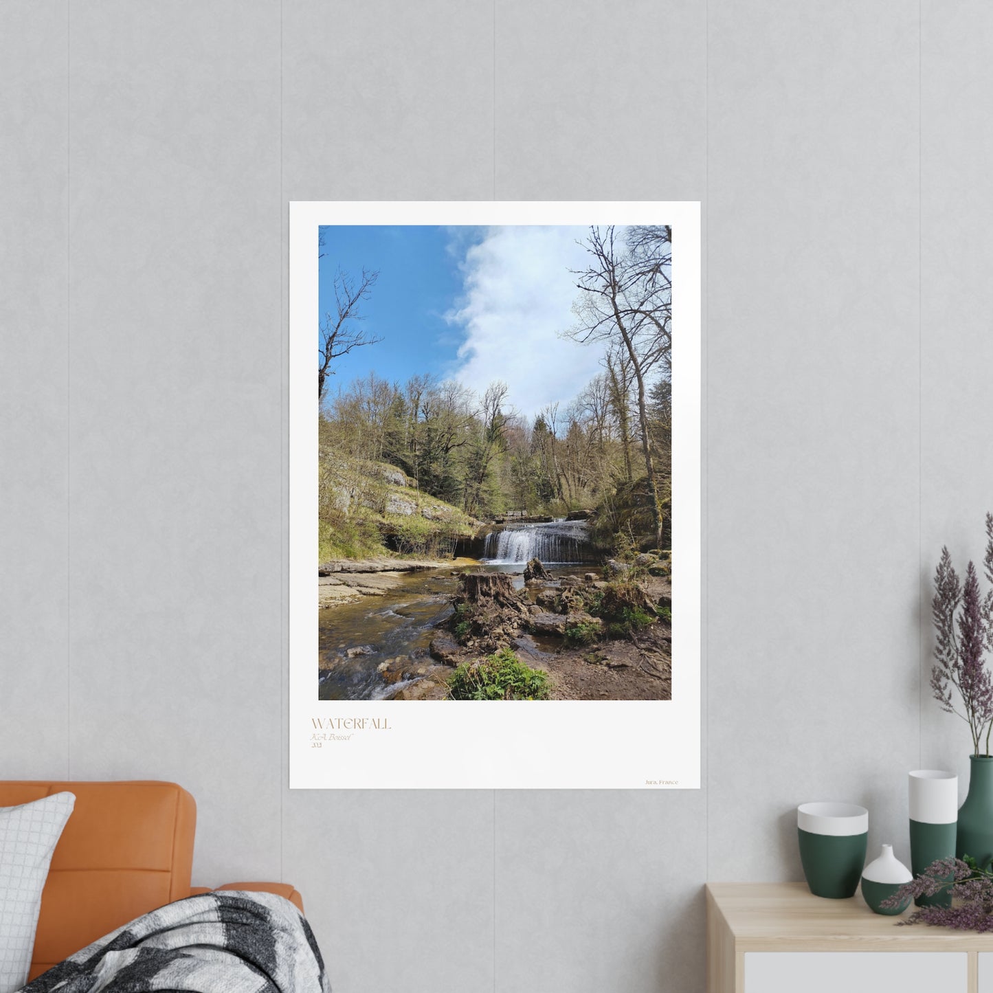 Waterfall Photograph Vertical Posters EU