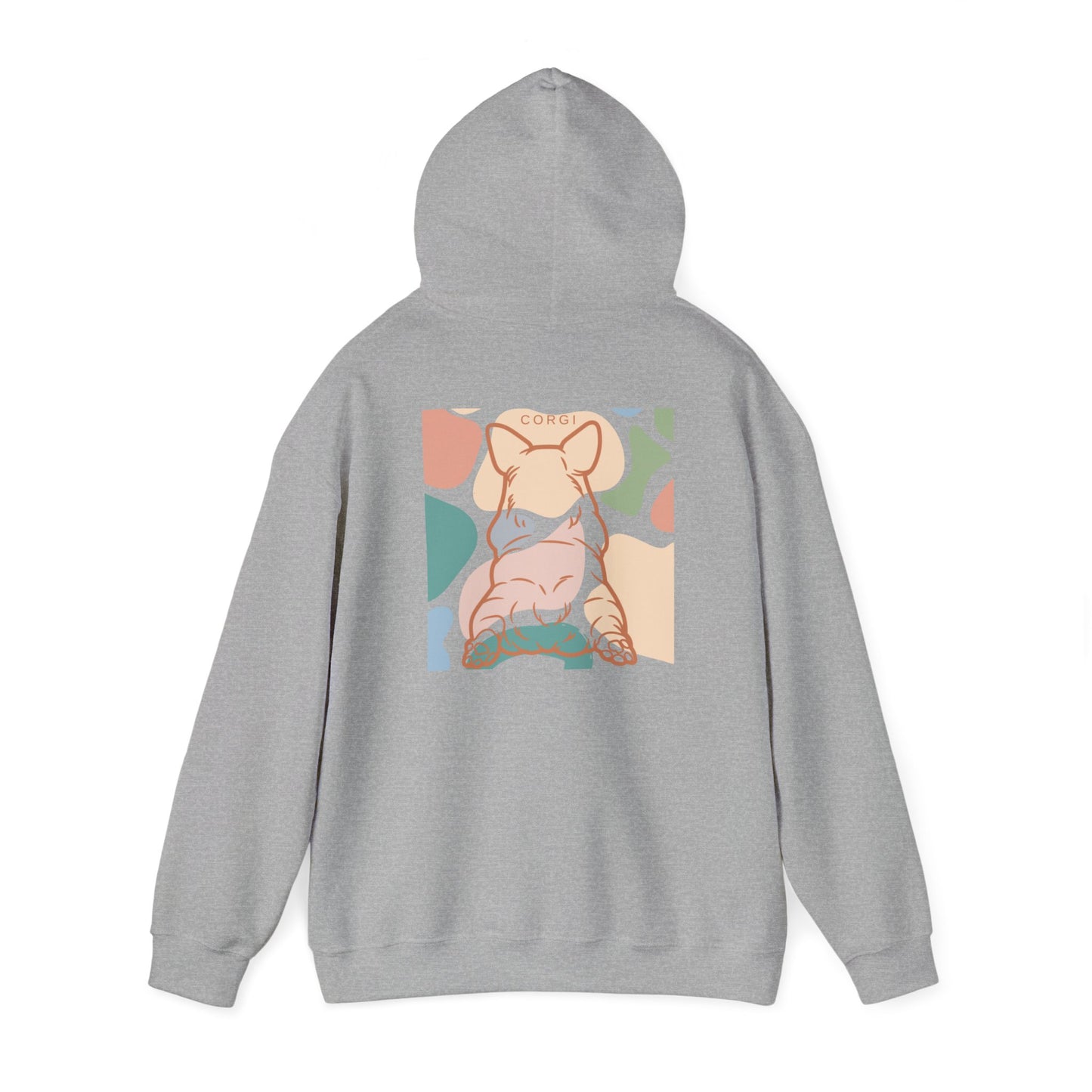 Sudadera unisex con capucha y mezcla pesada de dos caras de Corgi