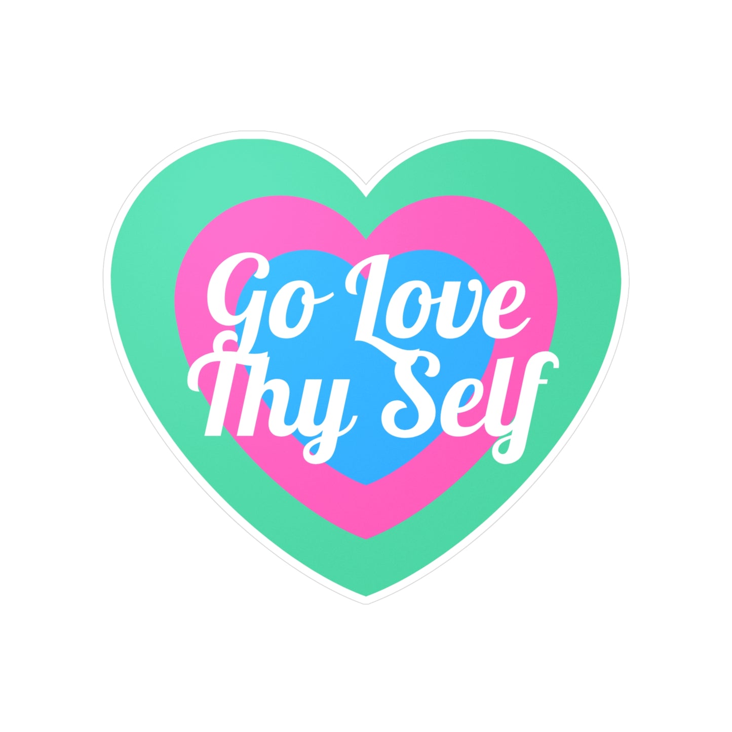 Love Thy Self Kiss-Cut Stickers EU