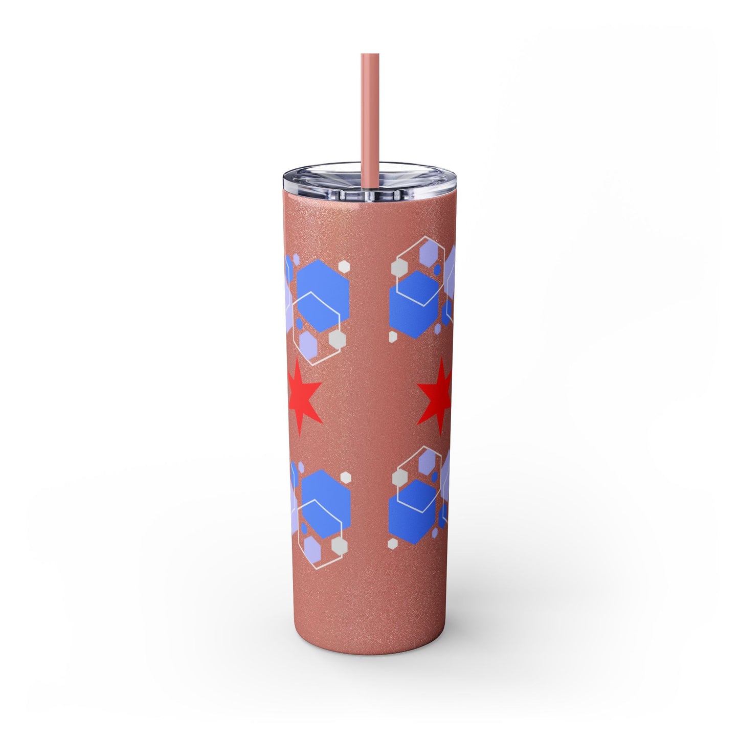 Modern Chicago Tumbler with Straw, 20oz